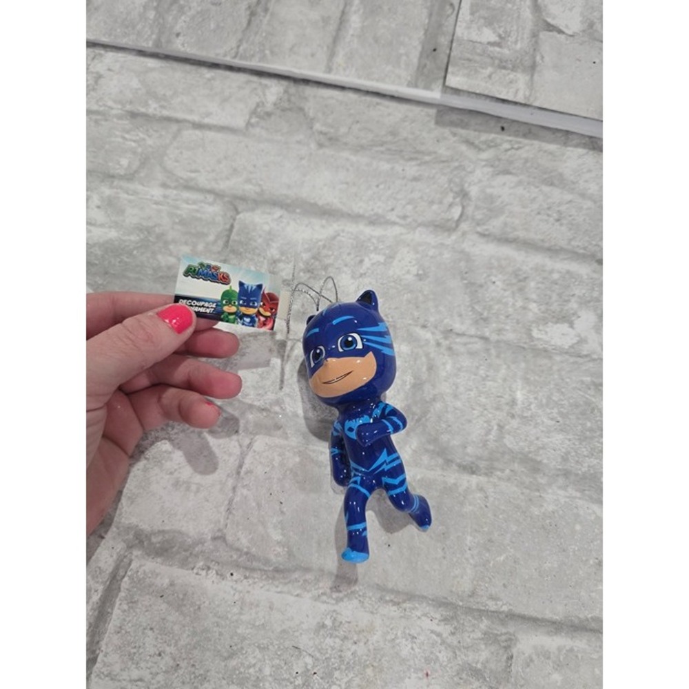 PJ Masks Catboy Hasbro Decoupage Christmas Holiday Ornament 4‎ Inch Blue